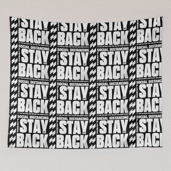 Item preview, Warning Shirt Stay Back 6 Feet | Available in Mask designed and sold by thelasttype.