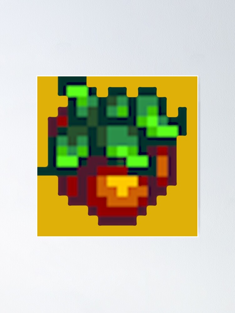 "Stardew Valley Pixel Spice Berry" Poster for Sale by edevyor Redbubble