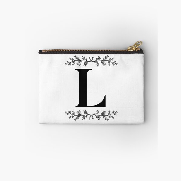 Item preview, Bold L initial between Pine Branches designed and sold by Kari Nichols.
