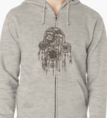 Sudadera con capucha y cremallera Atrapasueños