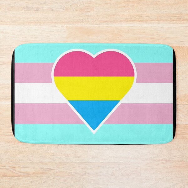 Item preview, Transgender Pride Flag with Pansexual/Panromantic Heart designed and sold by DisneyFanatic23.