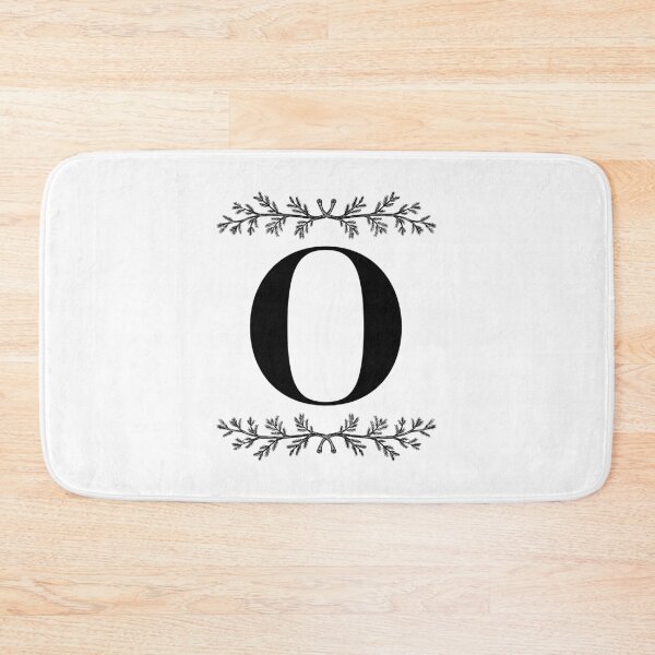 Item preview, Bold O initial between Pine Branches designed and sold by Kari Nichols.