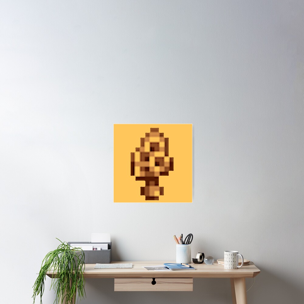 "Stardew Valley Pixel Morel Mushroom" Poster for Sale by edevyor Redbubble