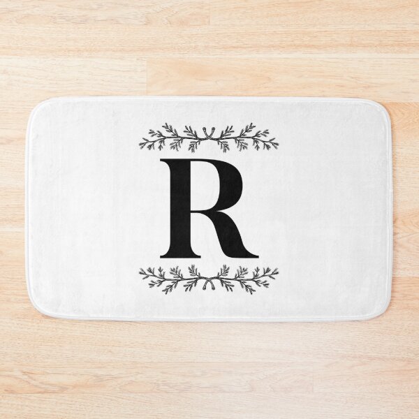 Item preview, Bold R initial between Pine Branches designed and sold by Kari Nichols.