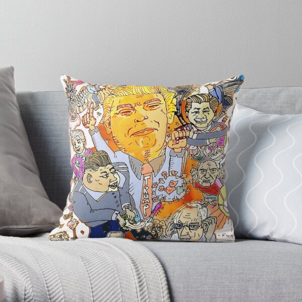 WORLD ON FIRE Throw Pillow