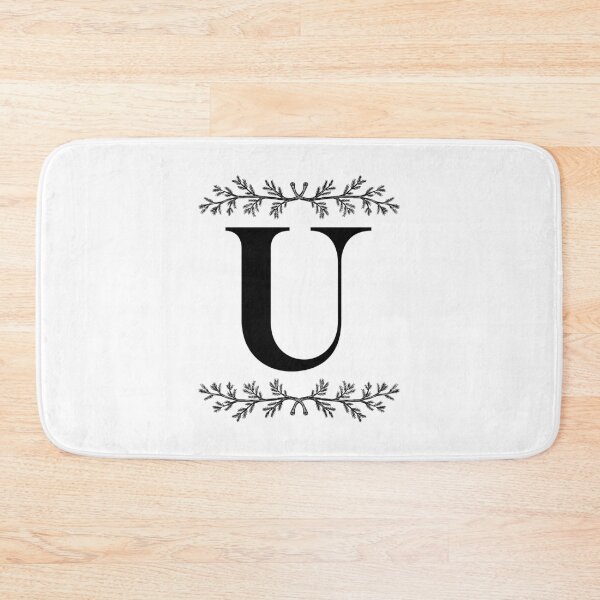 Item preview, Bold U initial between Pine Branches designed and sold by Kari Nichols.
