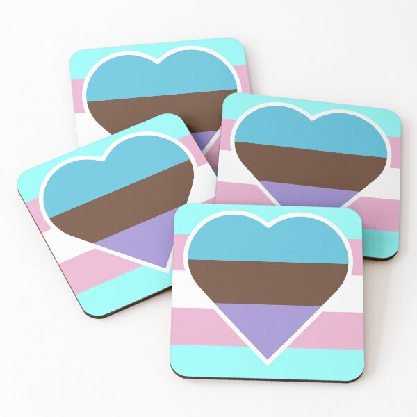 Item preview, Transgender Pride Flag with Androsexual/Androphilic Heart designed and sold by DisneyFanatic23.
