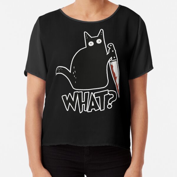 black cat face t shirt