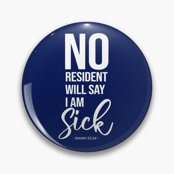 Item preview, No More Sickness Blue Background designed and sold by KA DESIGNS.