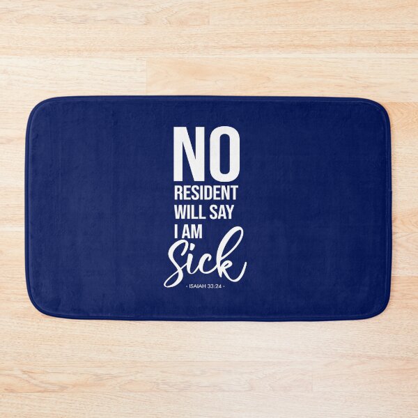 Item preview, No More Sickness Blue Background designed and sold by KA DESIGNS.