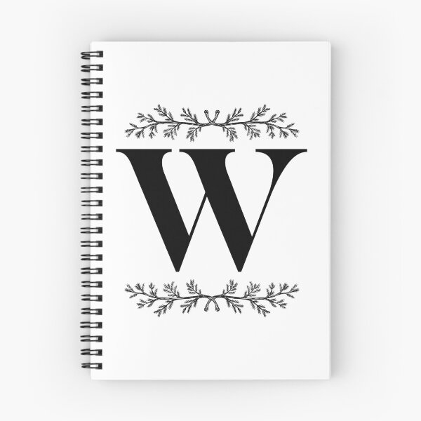 Item preview, Bold W initial between Pine Branches designed and sold by Kari Nichols.