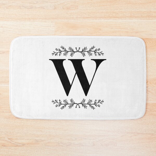 Item preview, Bold W initial between Pine Branches designed and sold by Kari Nichols.