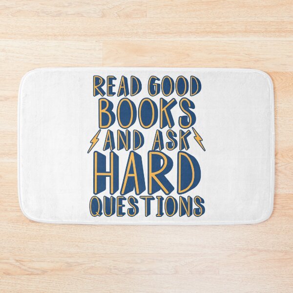 Item preview, Read good books and ask hard questions designed and sold by SouthPrints.