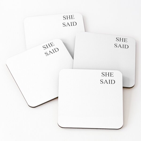 Item preview,  SHE SAID - THE 1975 (BLACK FONT) designed and sold by Matty Sievers.