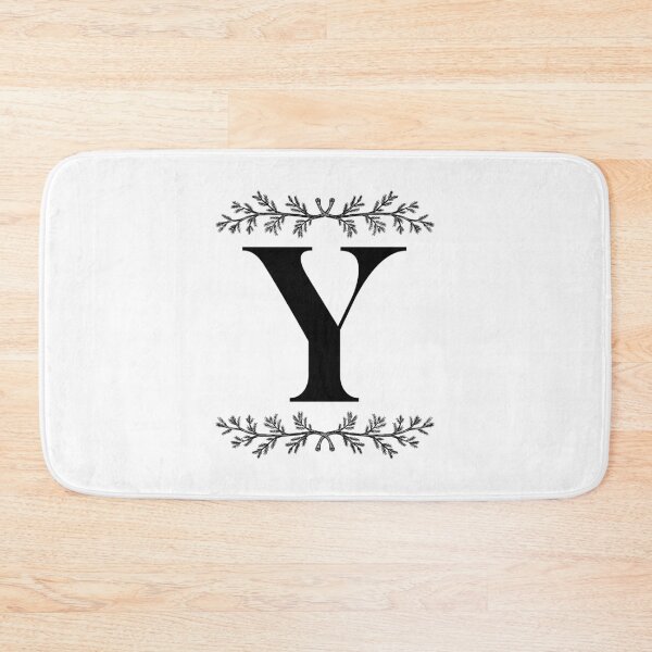 Item preview, Bold Y initial between Pine Branches designed and sold by Kari Nichols.