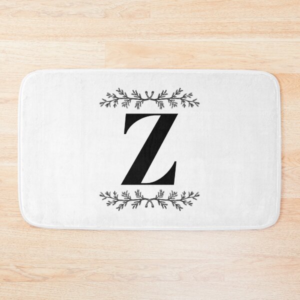 Item preview, Bold Z initial between Pine Branches designed and sold by Kari Nichols.