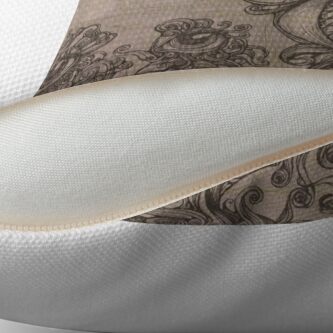 Alternate view of Strange Eyes Throw Pillow