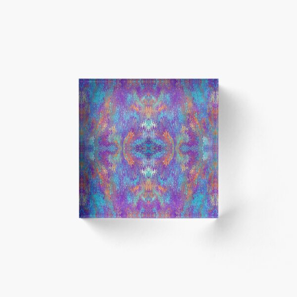Marbled paper 06 Acrylic Block