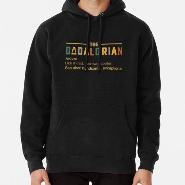 The Dadalorian Men's Vintage Dad Just Way Cooler Pullover Hoodie