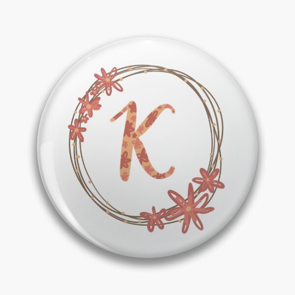 Artikelvorschau, Blumenmonogramm- K. entworfen und verkauft von 11kjmarie.