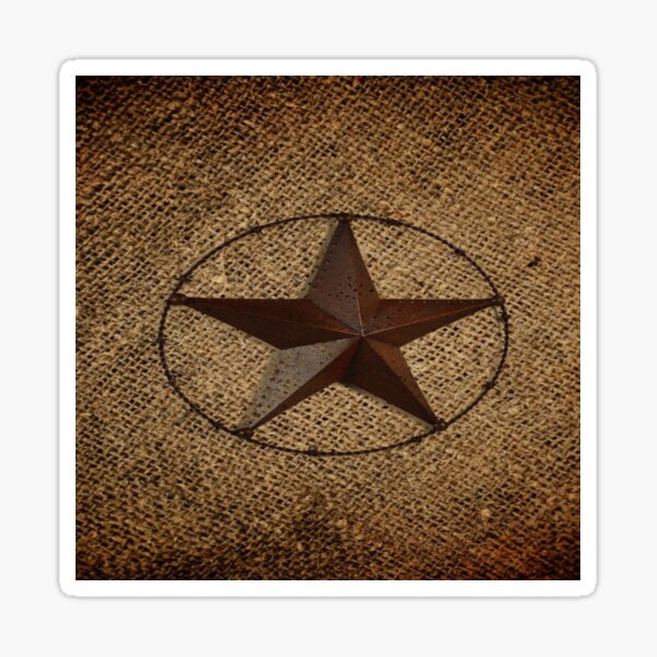 Item preview, rustic western country burlap star designed and sold by LEILA ART SPACE.