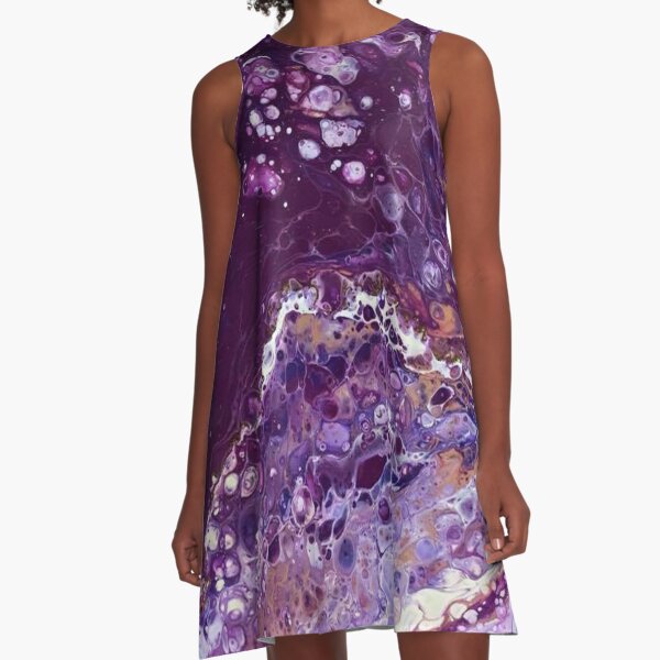 Purple Rain A-Line Dress