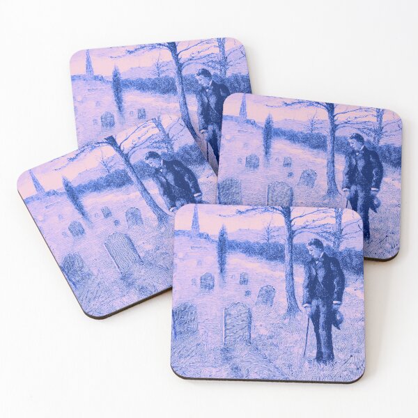 Item preview, Mourning - Cemetery circa 1900 blue designed and sold by lucasgaylon.