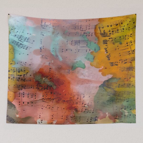 Item preview, Mixed Media Music Collage designed and sold by Honey Myrtle Studio.