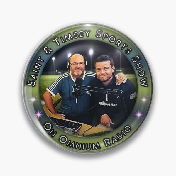 Saint & Timmsy Sports Show Pin