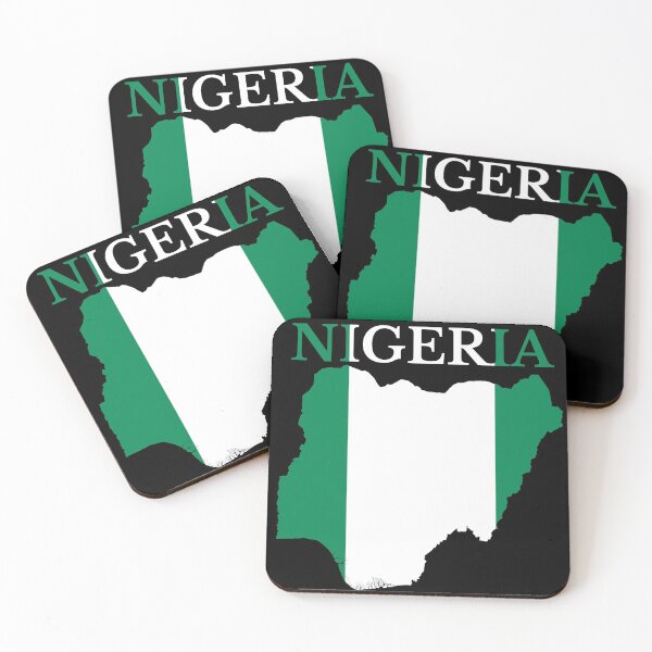 Item preview, Nigeria Flag Map designed and sold by marosharaf.
