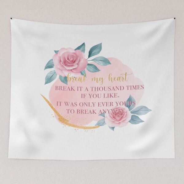 Item preview, break my heart designed and sold by lovely-lyrics.