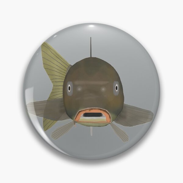 Item preview, Common Carp - Fish Head designed and sold by fishfolkart.