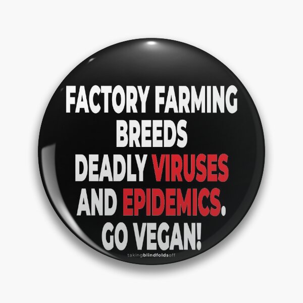 Item preview, vegan to prevent pandemics like coronavirus / covid-19 (102) designed and sold by blindfoldsoff.