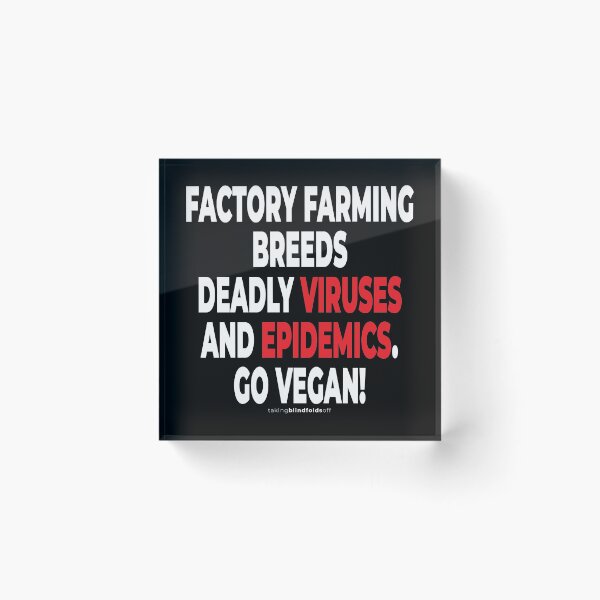 Item preview, vegan to prevent pandemics like coronavirus / covid-19 (102) designed and sold by blindfoldsoff.