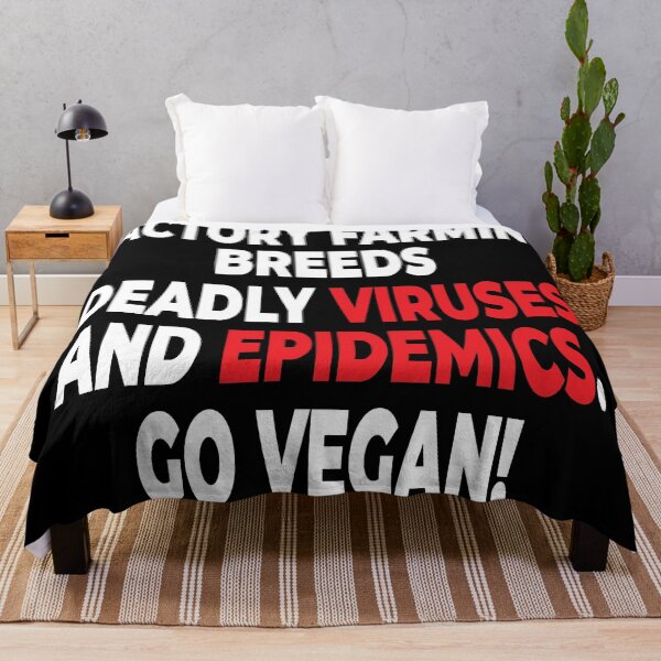 Item preview, vegan to prevent pandemics like coronavirus / covid-19 (102) designed and sold by blindfoldsoff.