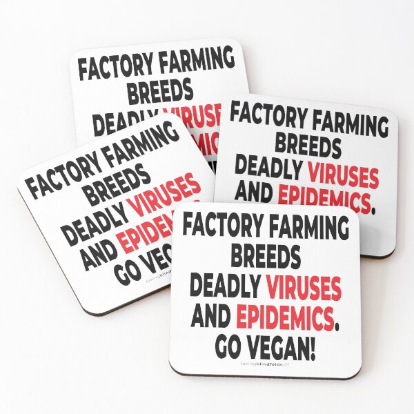 Item preview, vegan to prevent pandemics like coronavirus / covid-19 (102 v2) designed and sold by blindfoldsoff.