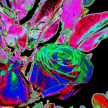Artwork thumbnail, PAINTED ROSE II by BOLLA67