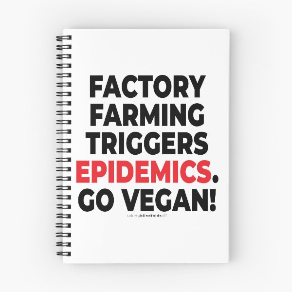 Item preview, Factory farming triggers epidemics. - vegan to prevent pandemics like coronavirus / covid-19 (103 v2) designed and sold by blindfoldsoff.