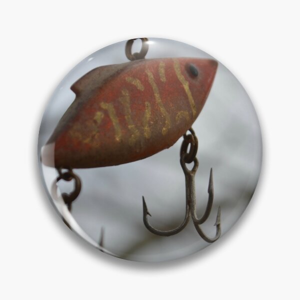 Fishing Bait Pins and Buttons for Sale