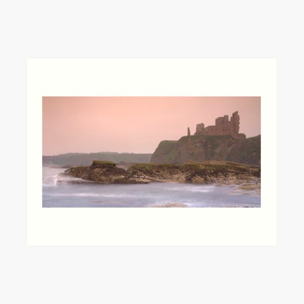 TANTALLON CASTLE RUINS SCOTLAND COAST SEASCAPE PAINTING ART REAL CANVAS PRINT