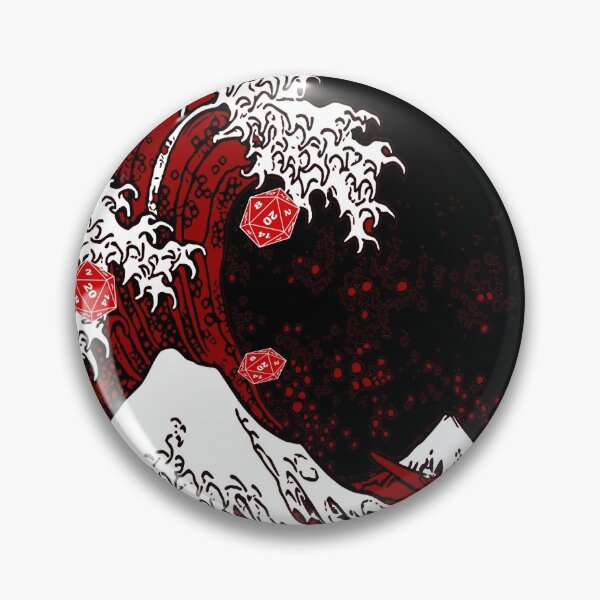 Item preview, D20 being Rolled by a tide...in redish hues...funny designed and sold by RollingthatD20.