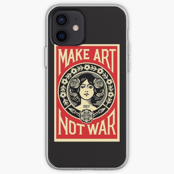 Make Art Not War iPhone Soft Case
