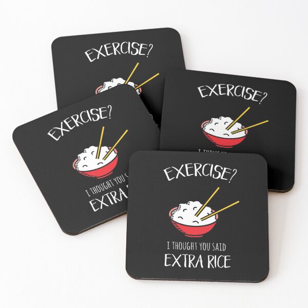 Item preview, Exercise? I thought you said extra rice! designed and sold by Laura Lise Wong.