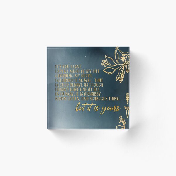 cardan it is yours quote Acrylic Block