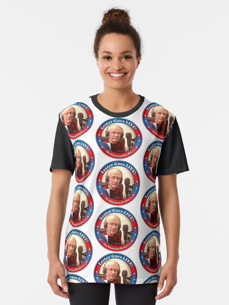 Alternate view of Lester Goes LIVE Graphic T-Shirt