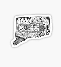 Connecticut State Zentangle Sticker