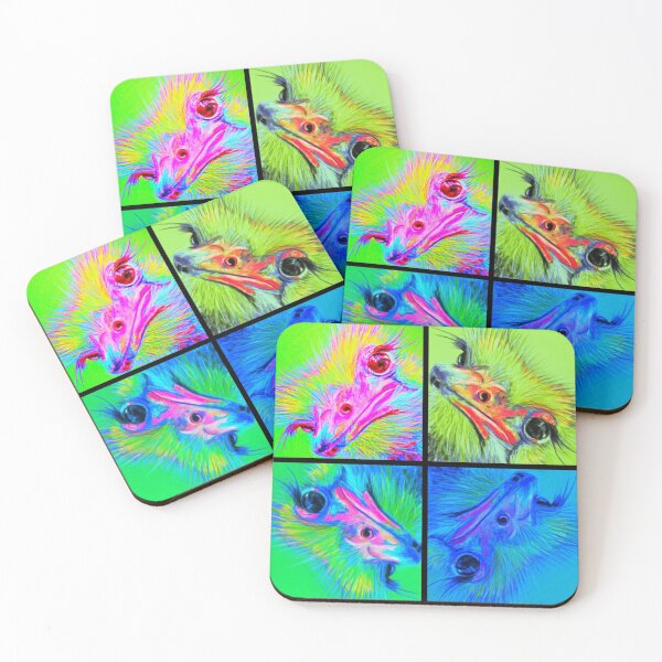 Item preview,  pop art emus ostrich wild animals cartoon designed and sold by Julieford.