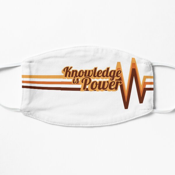Knowledge is Power - retro font design Mask