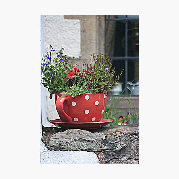 Item preview, Taza de té de flores designed and sold by Capriblue.