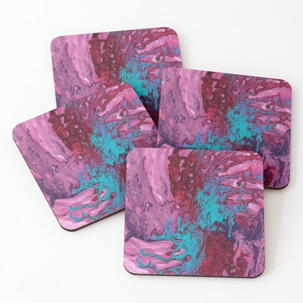 Item preview, Blue Pink Red Abstract Pattern designed and sold by MyTribePatterns.
